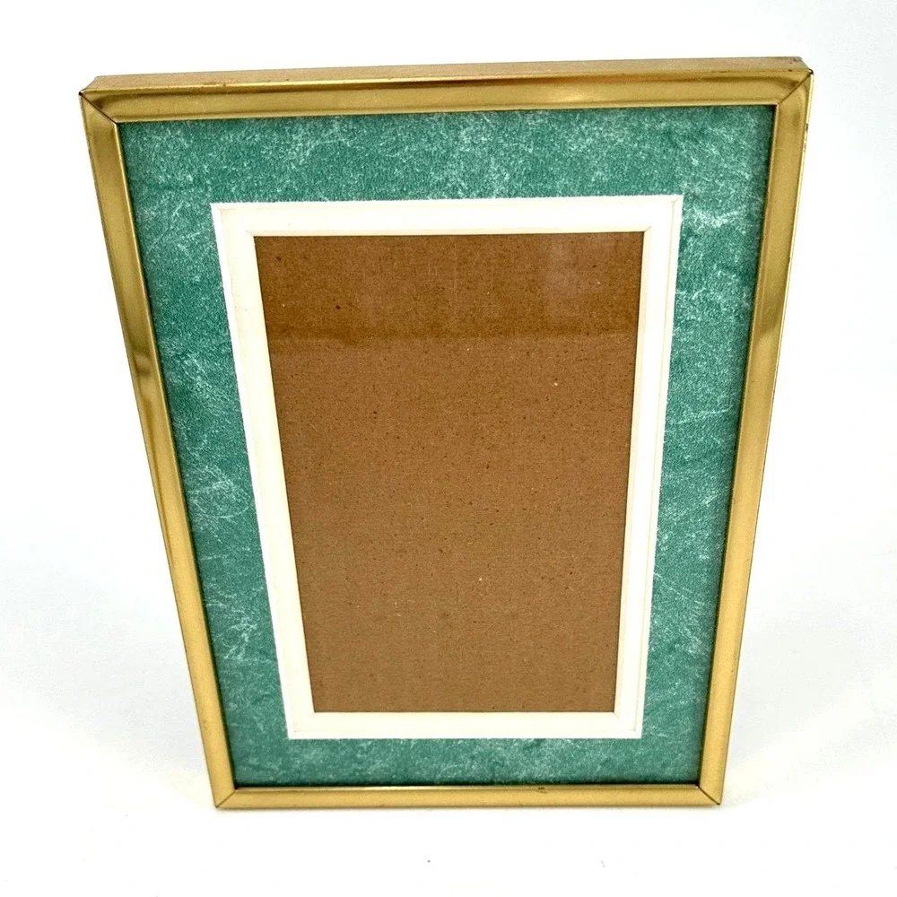 Vintage Burns‎ of Boston Gold 4x6 Picture Frame Hollywood Regency Decor